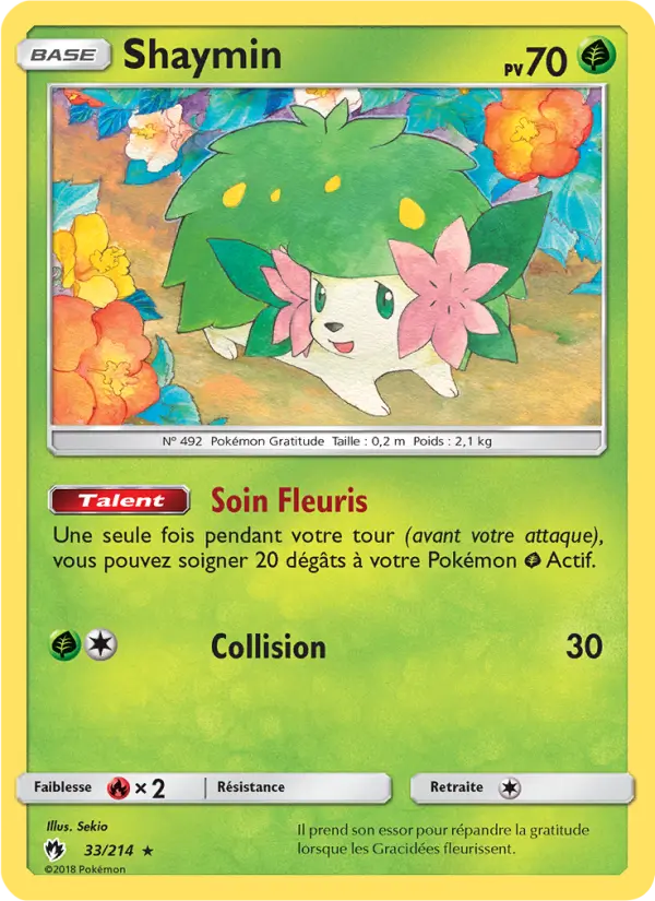 Shaymin – carte Pokémon TCG Rare n°33