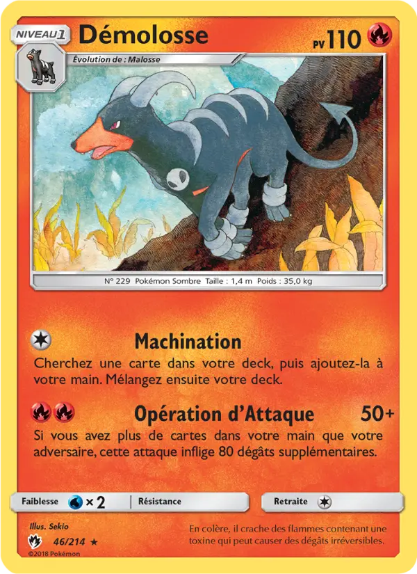 Démolosse – carte Pokémon TCG Rare n°46