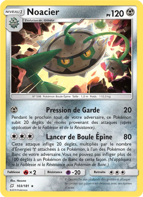 Noacier – carte Pokémon TCG Rare n°103