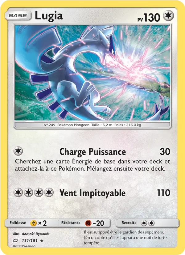Lugia – carte Pokémon TCG Rare n°131