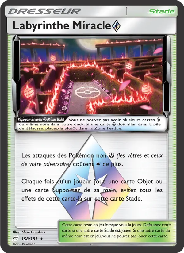 Labyrinthe Miracle ◇ – carte Pokémon TCG Rare n°158