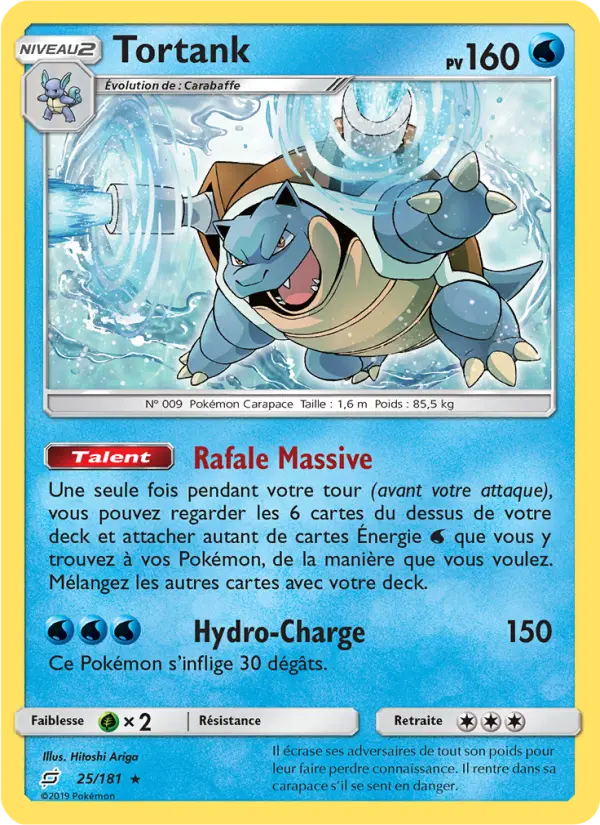 Tortank – carte Pokémon TCG Rare n°25