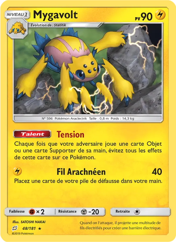Mygavolt – carte Pokémon TCG Rare n°48