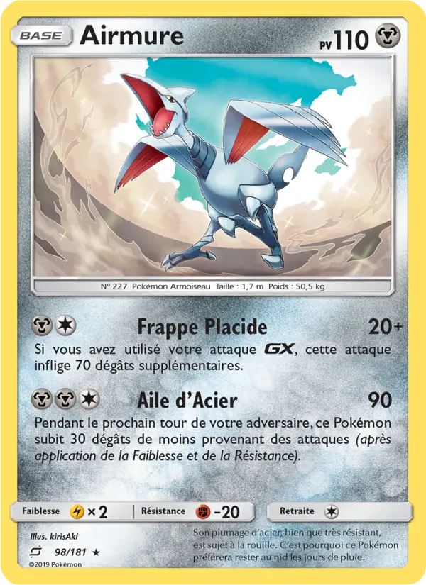 Airmure – carte Pokémon TCG Rare n°98