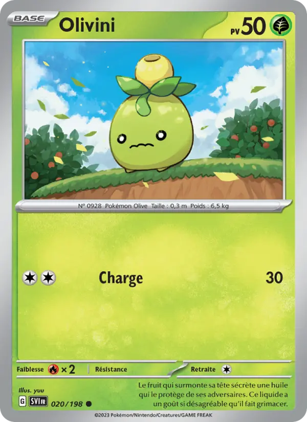 Olivini – carte Pokémon TCG Commune n°020