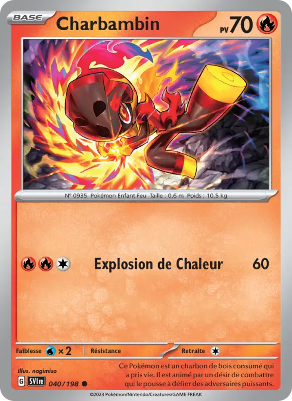 Charbambin – carte Pokémon TCG Commune n°040