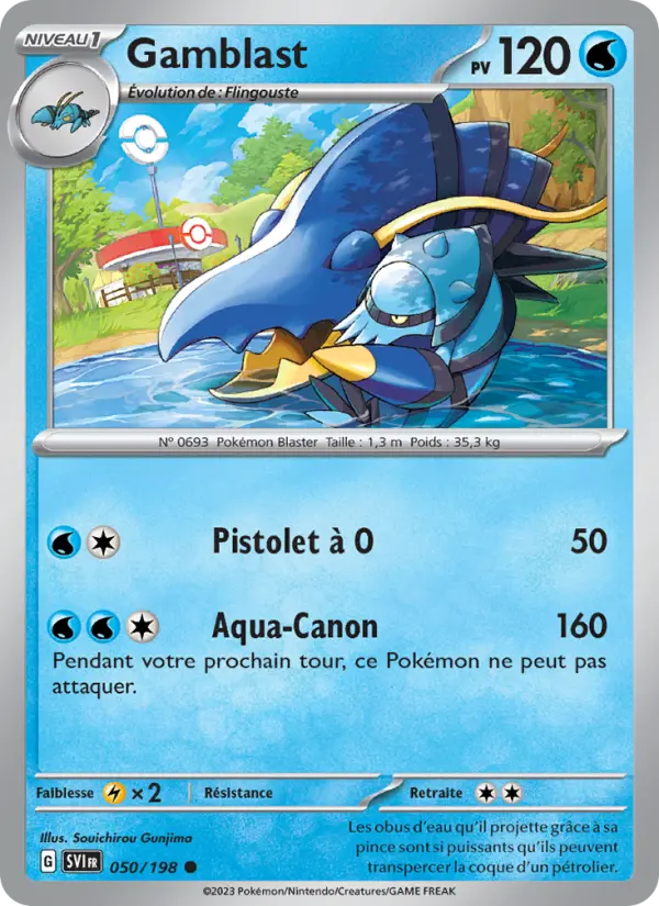 Gamblast – carte Pokémon TCG Commune n°050