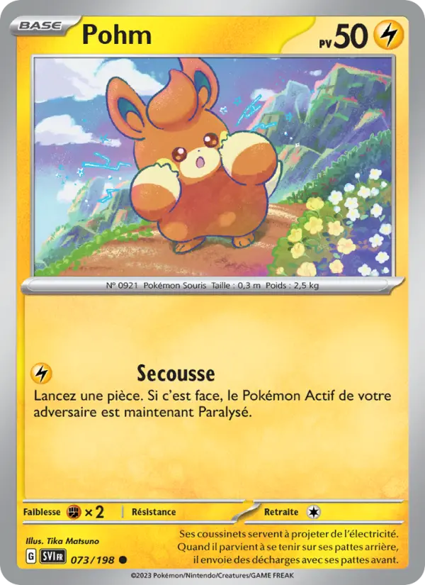 Pohm – carte Pokémon TCG Commune n°073