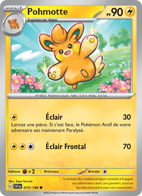Pohmotte – carte Pokémon TCG Commune n°075
