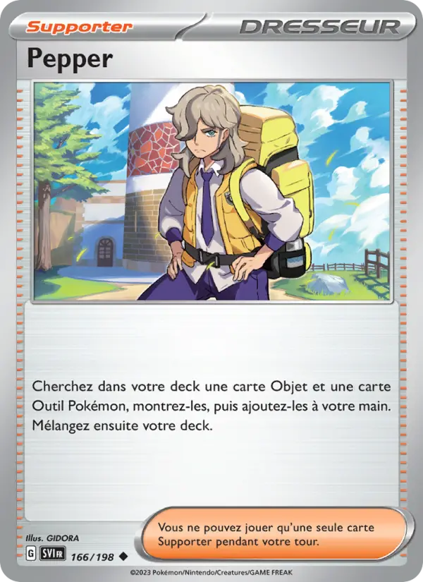Pepper – carte Pokémon TCG Peu Commune n°166