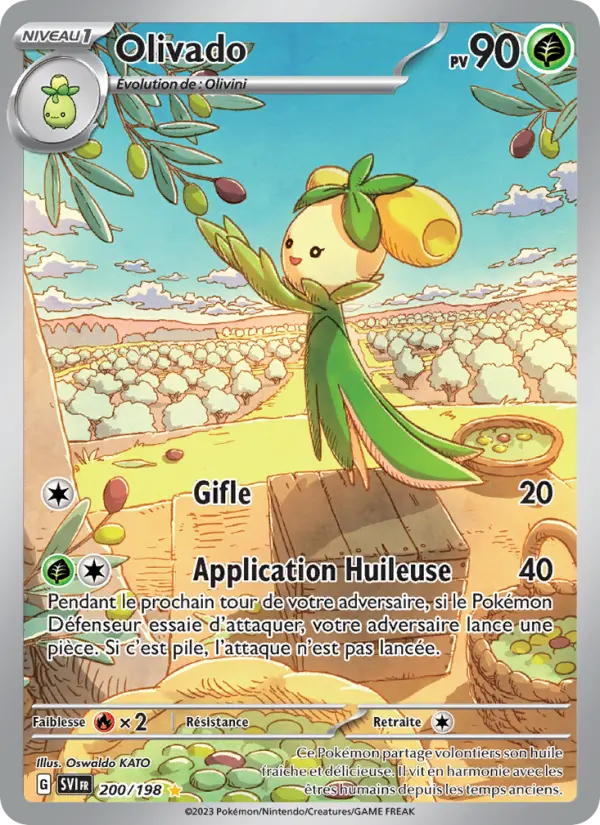 Olivado – carte Pokémon TCG Illustration rare n°200