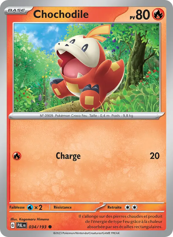 Chochodile – carte Pokémon TCG Commune n°034