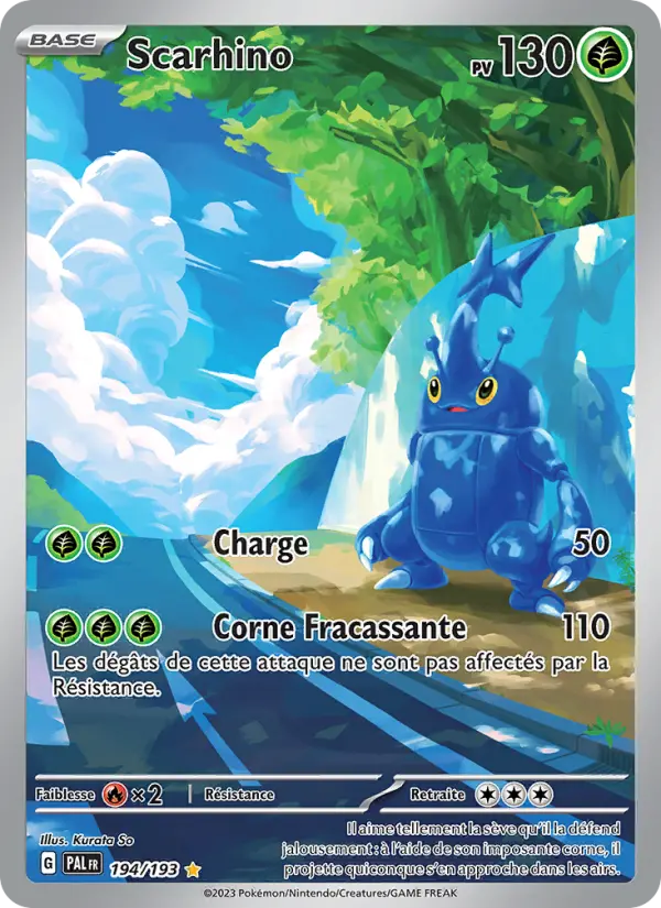 Scarhino – carte Pokémon TCG Illustration rare n°194