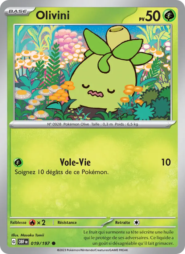 Olivini – carte Pokémon TCG Commune n°019