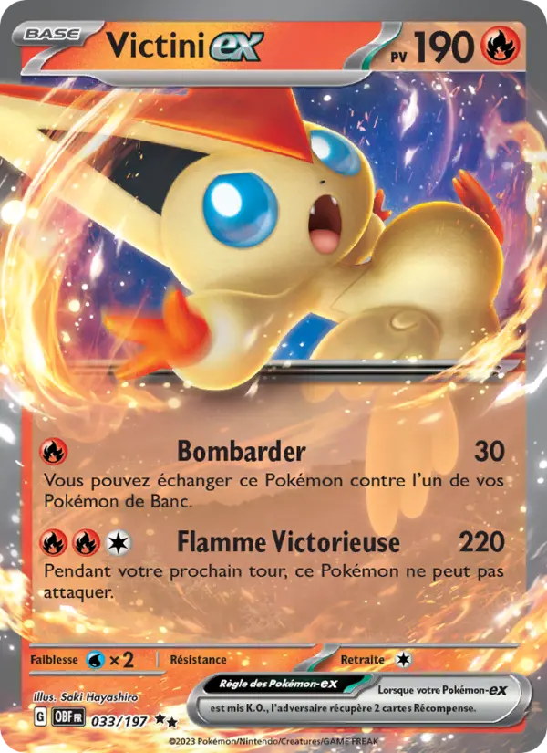 Victini-ex – carte Pokémon TCG Double rare n°033
