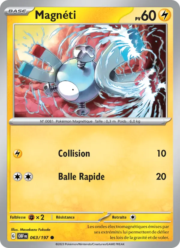 Magnéti – carte Pokémon TCG Commune n°063