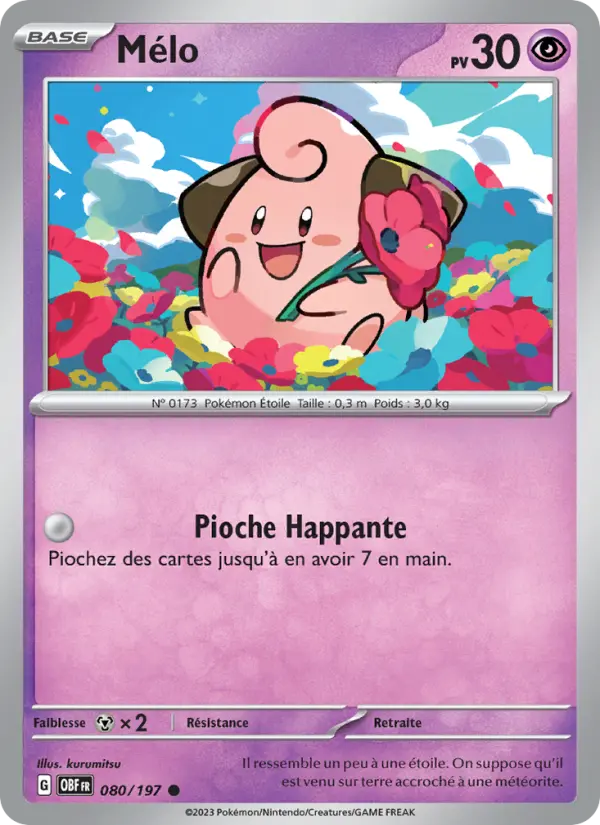 Mélo – carte Pokémon TCG Commune n°080