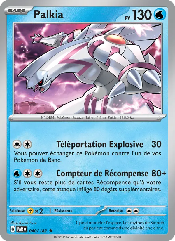 Palkia – carte Pokémon TCG Rare n°040