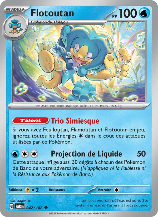 Flotoutan – carte Pokémon TCG Peu Commune n°042