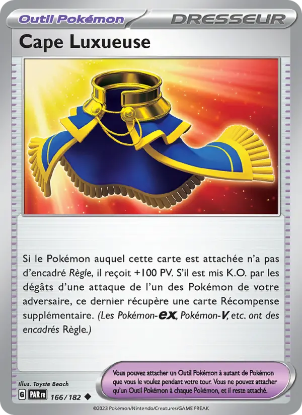 Cape Luxueuse – carte Pokémon TCG Peu Commune n°166