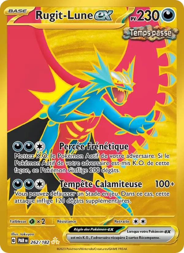 Rugit-Lune-ex – carte Pokémon TCG Hyper rare n°262