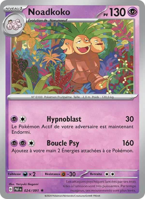 Noadkoko – carte Pokémon TCG Rare n°024