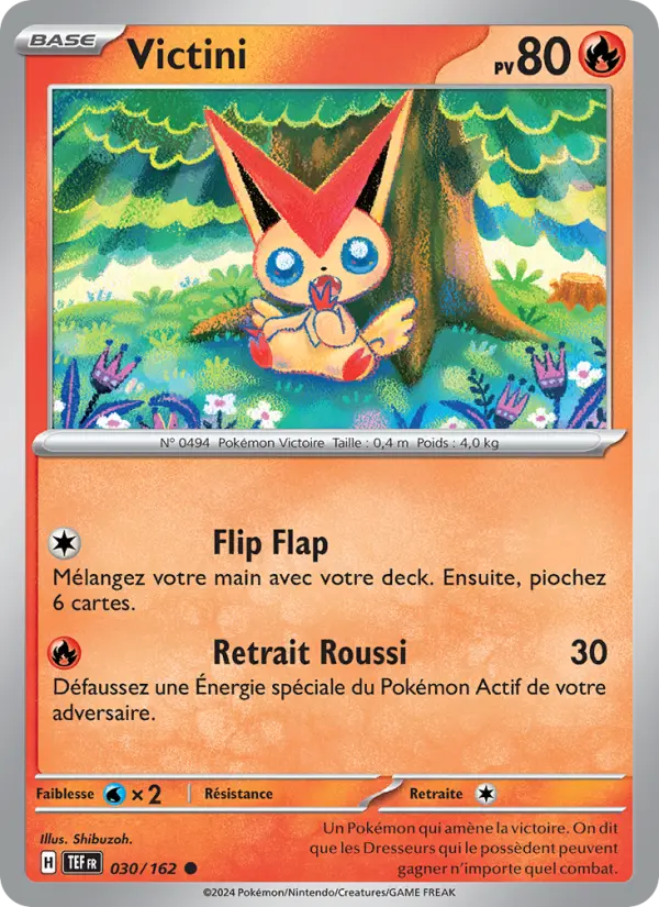 Victini – carte Pokémon TCG Commune n°030