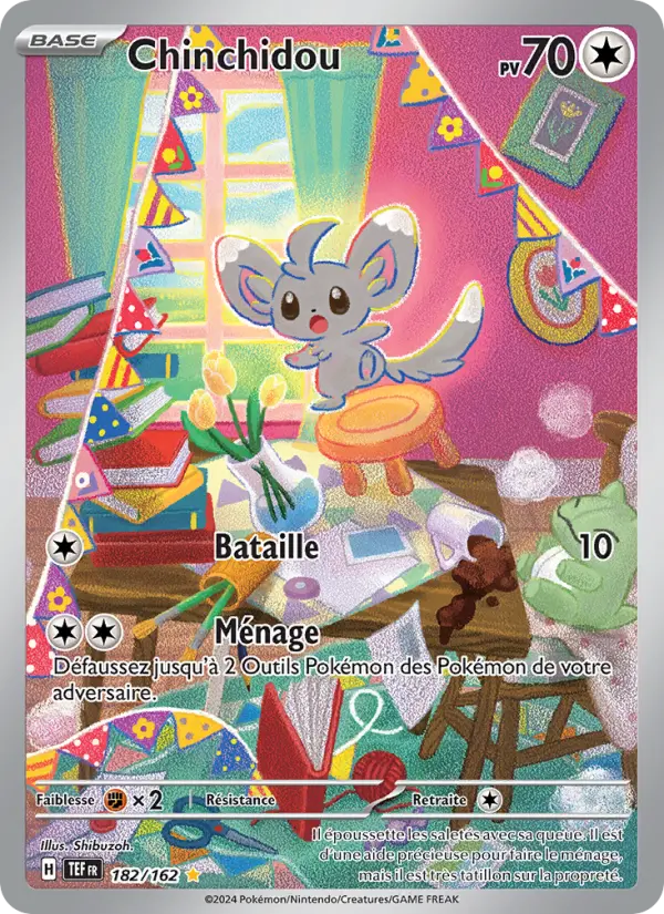 Chinchidou – carte Pokémon TCG Illustration rare n°182