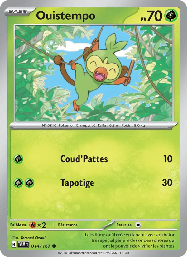 Ouistempo – carte Pokémon TCG Commune n°014