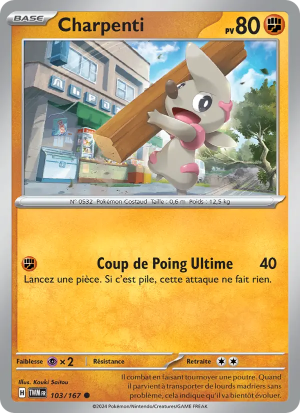 Charpenti – carte Pokémon TCG Commune n°103