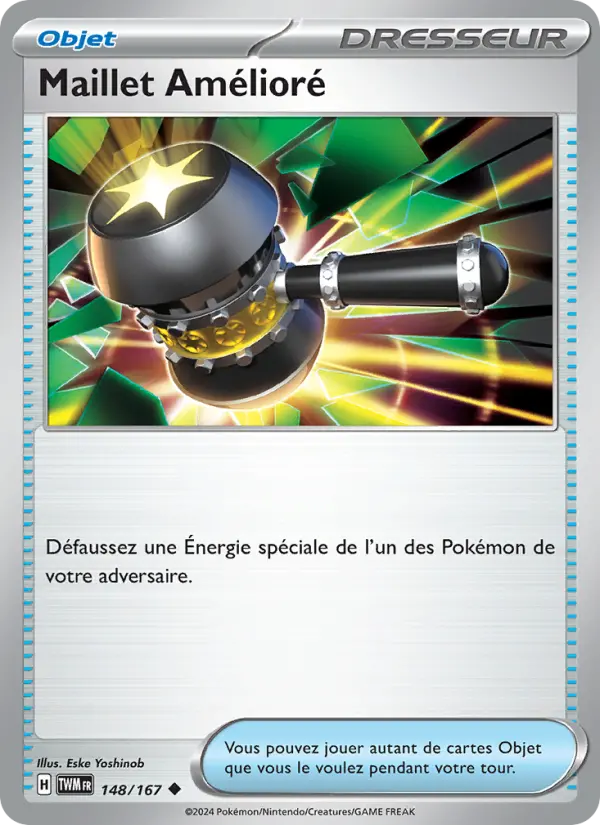 Maillet Amélioré – carte Pokémon TCG Peu Commune n°148