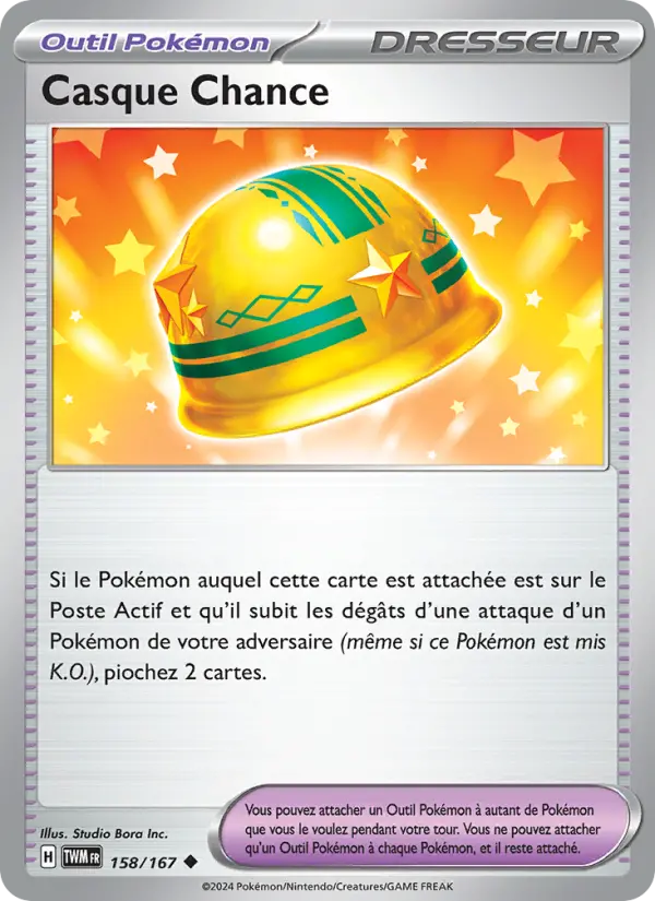 Casque Chance – carte Pokémon TCG Peu Commune n°158