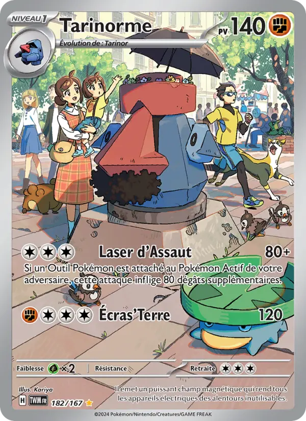 Tarinorme – carte Pokémon TCG Illustration rare n°182