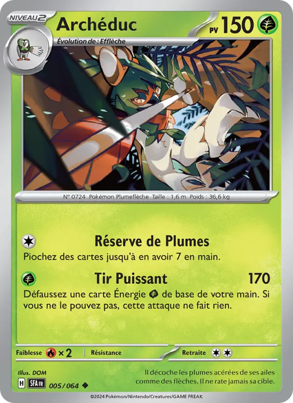 Archéduc – carte Pokémon TCG Peu Commune n°005