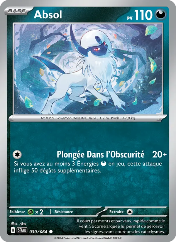 Absol – carte Pokémon TCG Commune n°030