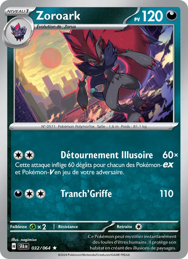 Zoroark – carte Pokémon TCG Rare n°032