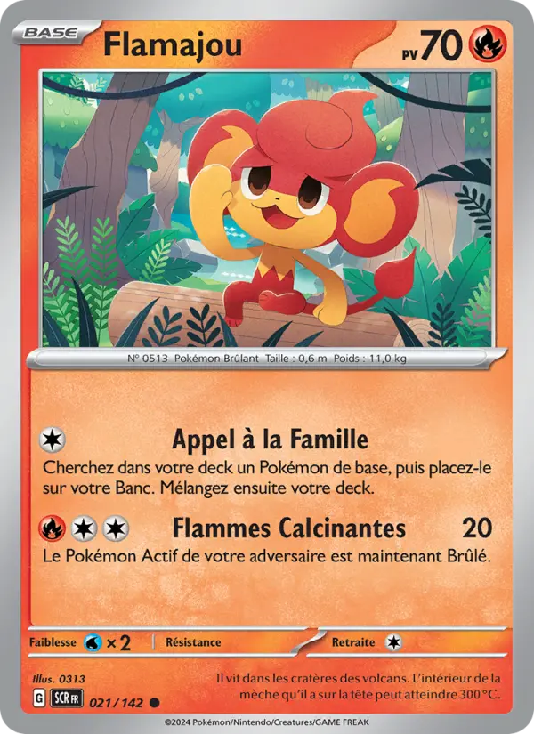 Flamajou – carte Pokémon TCG Commune n°021