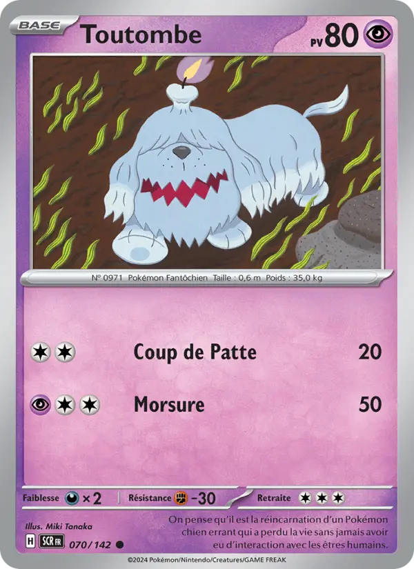 Toutombe – carte Pokémon TCG Commune n°070