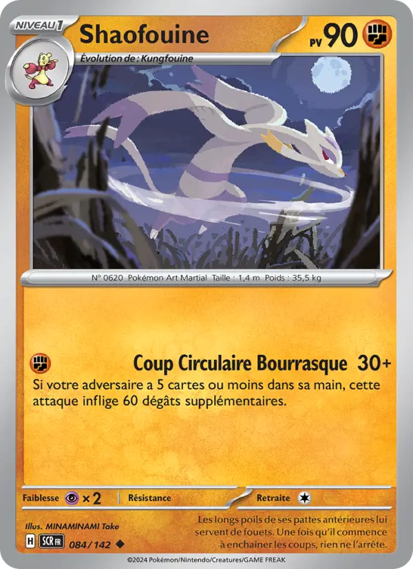 Shaofouine – carte Pokémon TCG Peu Commune n°084