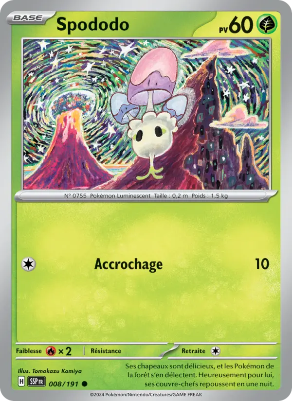Spododo – carte Pokémon TCG Commune n°008