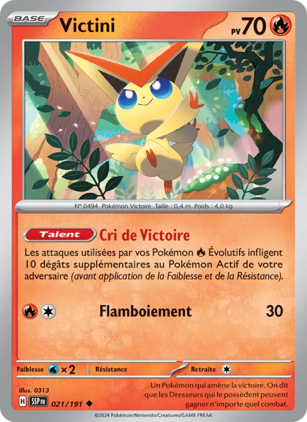 Victini – carte Pokémon TCG Peu Commune n°021