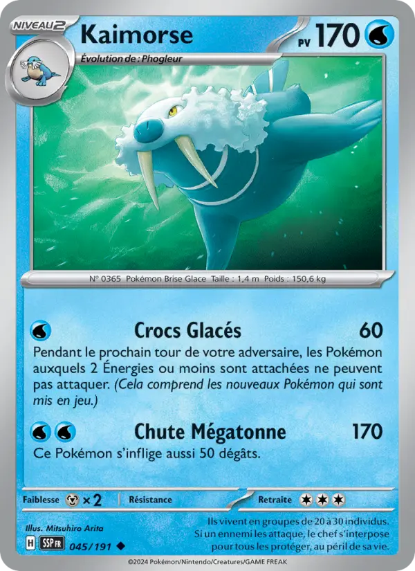 Kaimorse – carte Pokémon TCG Peu Commune n°045