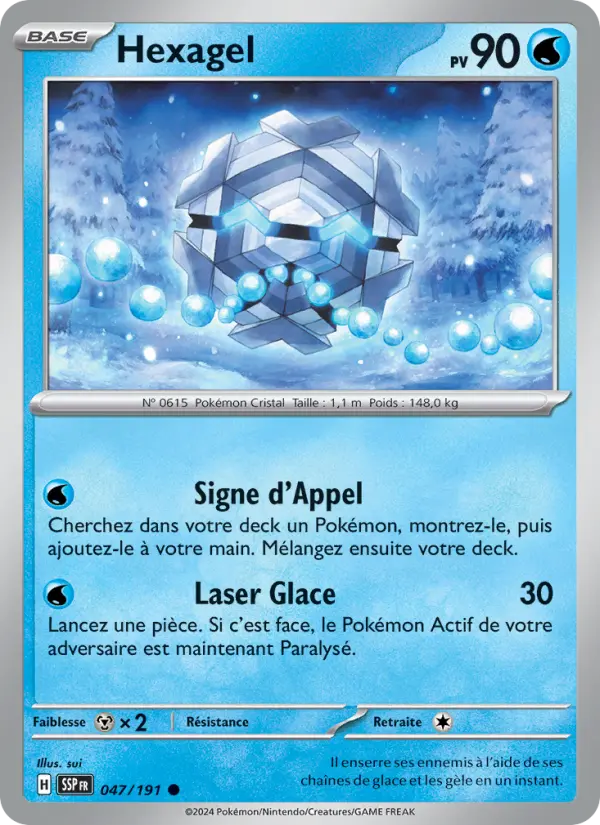 Hexagel – carte Pokémon TCG Commune n°047