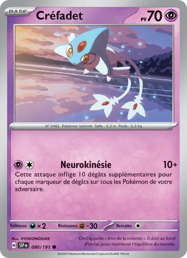 Créfadet – carte Pokémon TCG Commune n°080