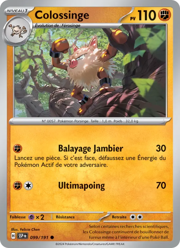 Colossinge – carte Pokémon TCG Commune n°099