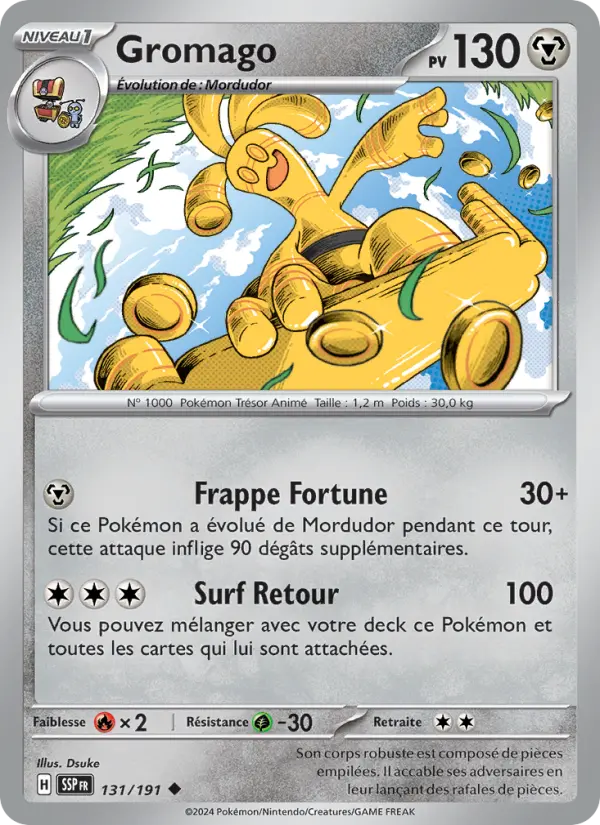 Gromago – carte Pokémon TCG Peu Commune n°131