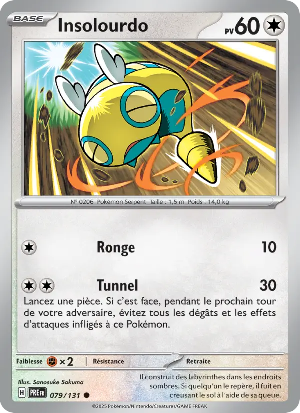 Insolourdo – carte Pokémon TCG Commune n°079