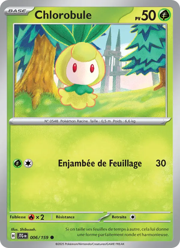 Chlorobule – carte Pokémon TCG Commune n°006