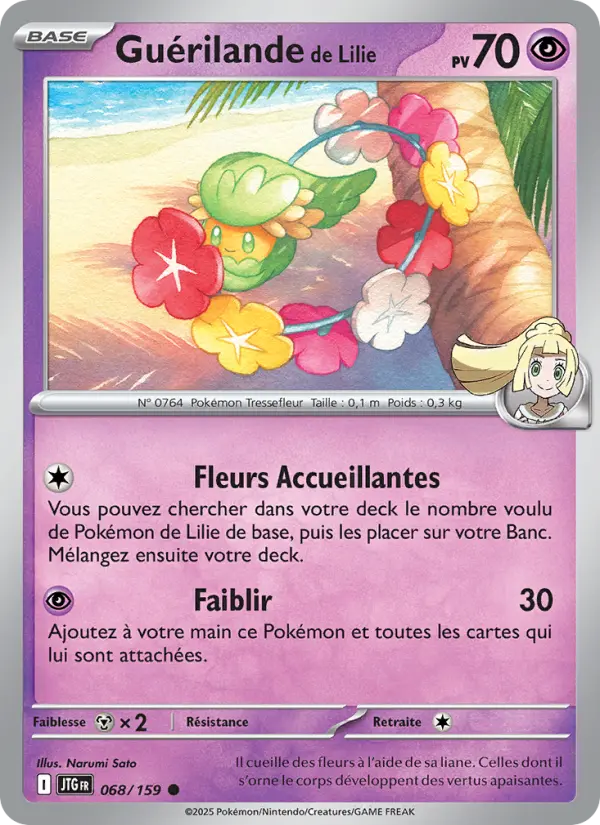 Guérilande de Lilie – carte Pokémon TCG Commune n°068