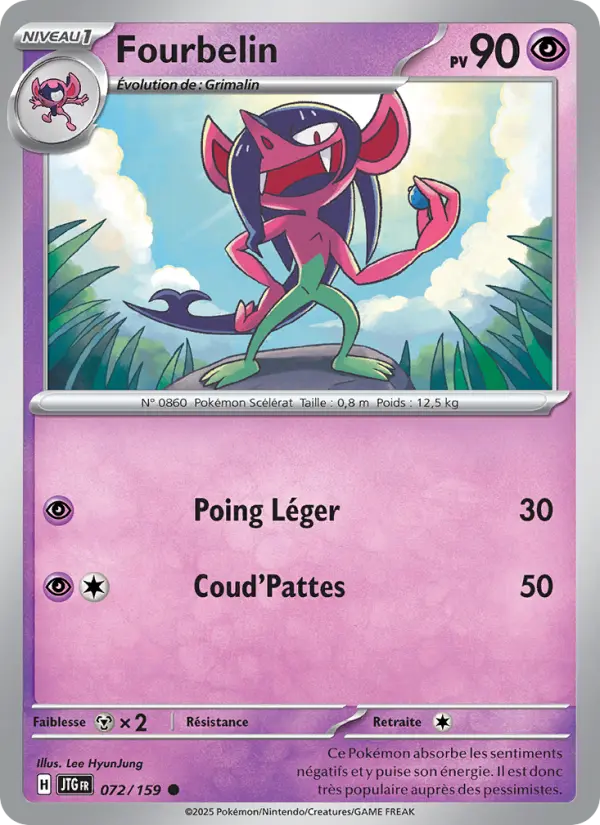 Fourbelin – carte Pokémon TCG Commune n°072